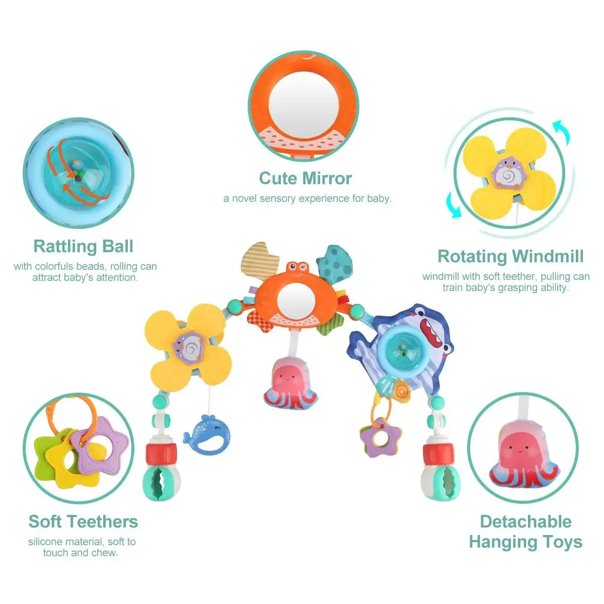 Baby Stroller Hanging Sensory Toy