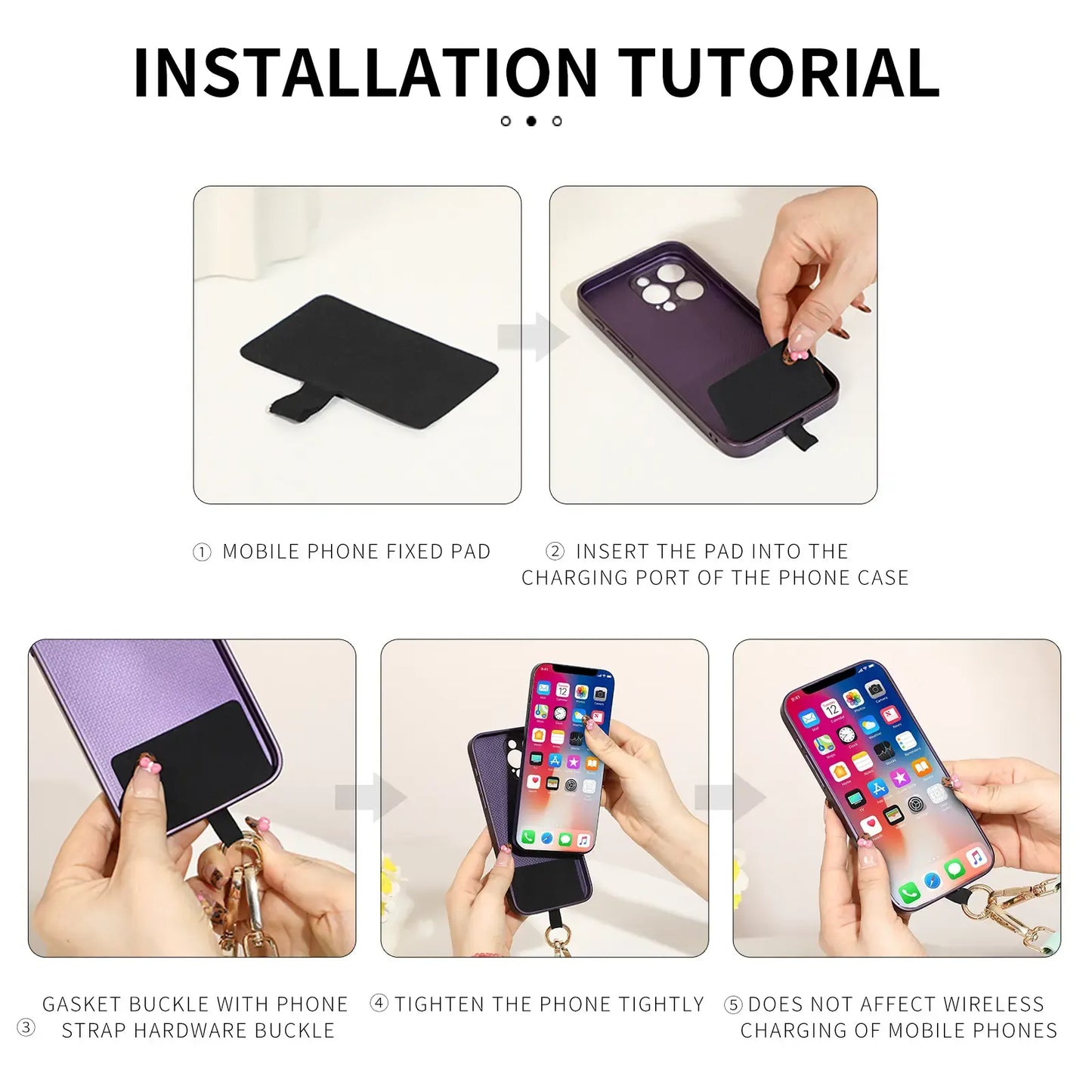 Crossbody Phone Strap with Wallet