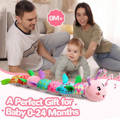 Musical Caterpillar Baby Sensory Toy Infant Tummy Time Play Gift