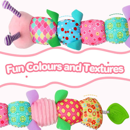 Musical Caterpillar Baby Sensory Toy Infant Tummy Time Play Gift