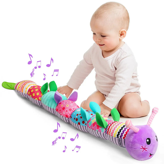 Musical Caterpillar Baby Sensory Toy Infant Tummy Time Play Gift