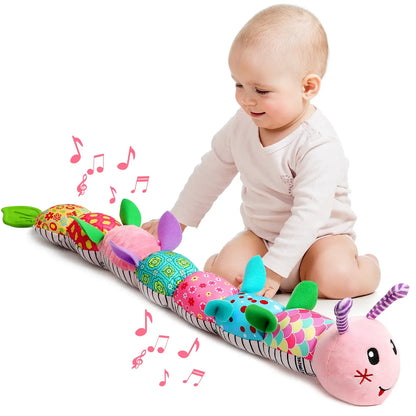 Musical Caterpillar Baby Sensory Toy Infant Tummy Time Play Gift