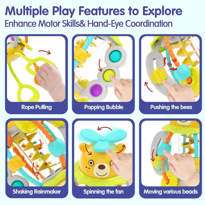 Baby Silicone Rattle Sensory Toy