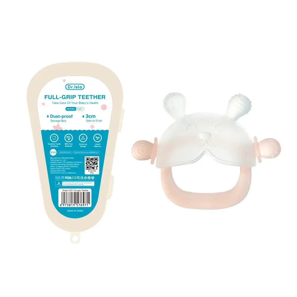 Bunny Silicone Baby Teether Mitten