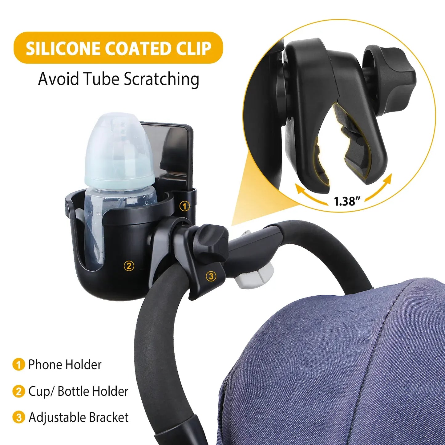 2-in-1 Stroller Cup Holder
