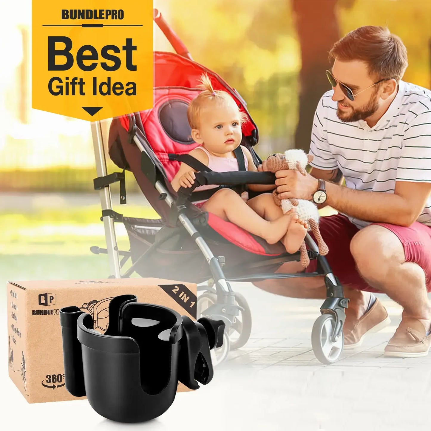 2-in-1 Stroller Cup Holder