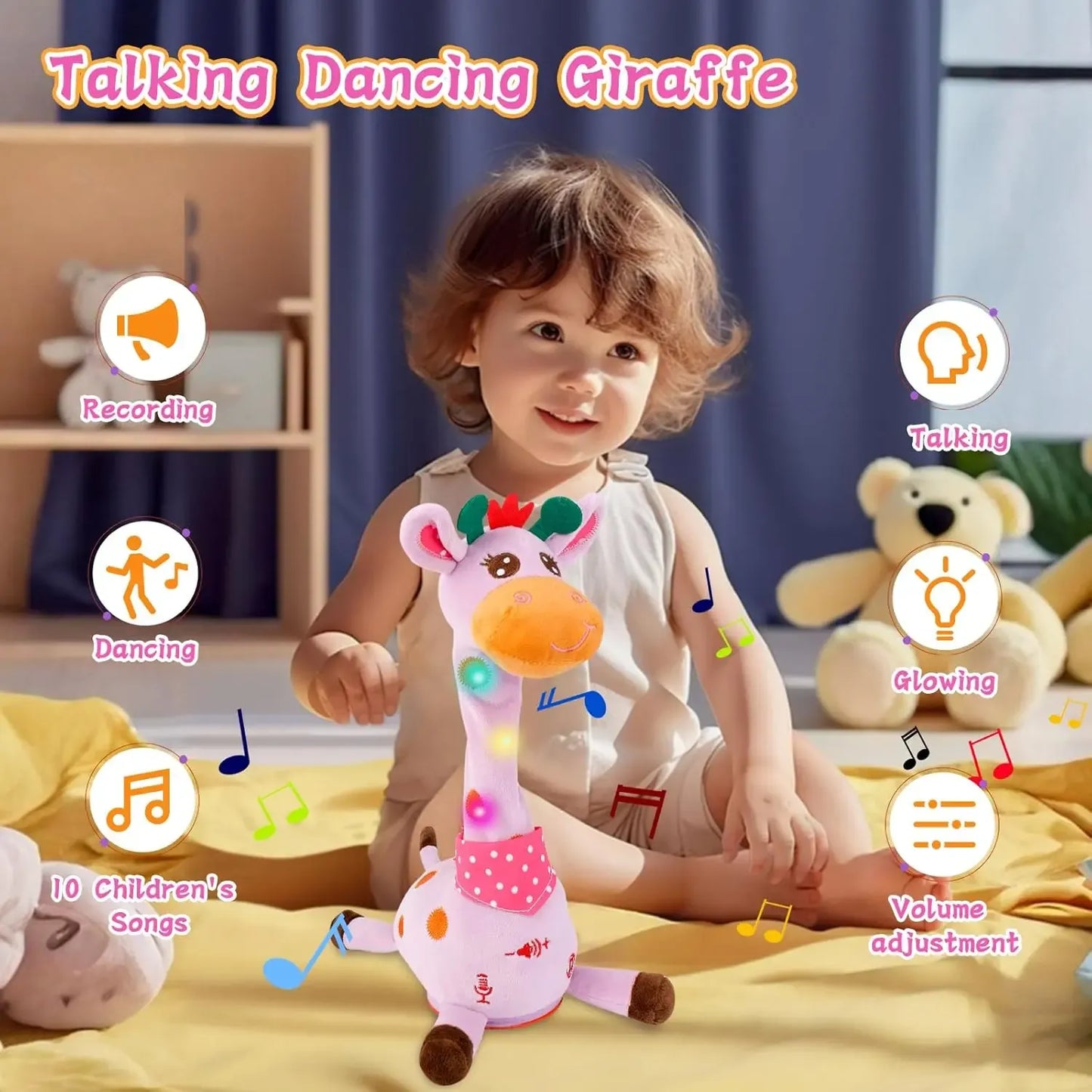 Dancing Talking Giraffe Plush