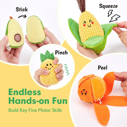 16Pcs Fruit Veggie Sorting Baby Toys