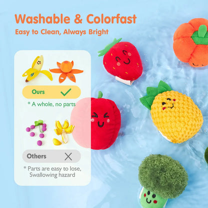 16Pcs Fruit Veggie Sorting Baby Toys