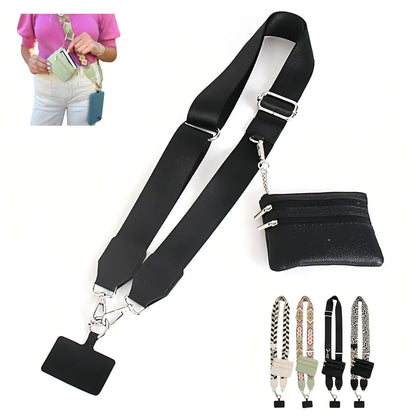 Crossbody Phone Strap with Wallet