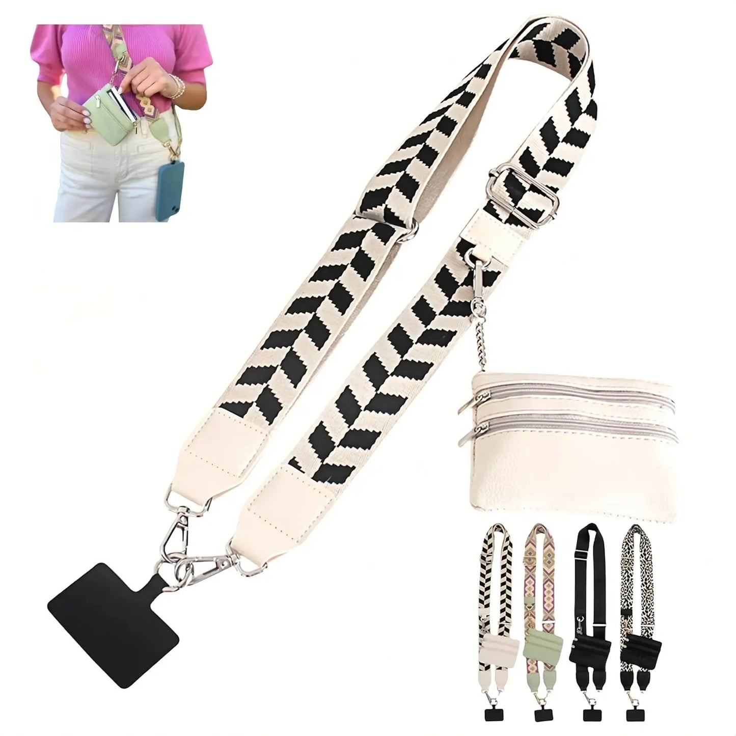 Crossbody Phone Strap with Wallet