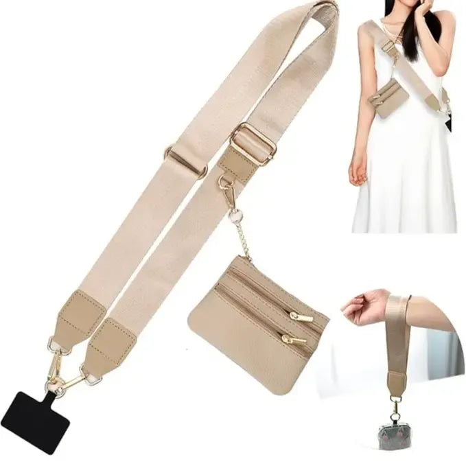 Crossbody Phone Strap with Wallet