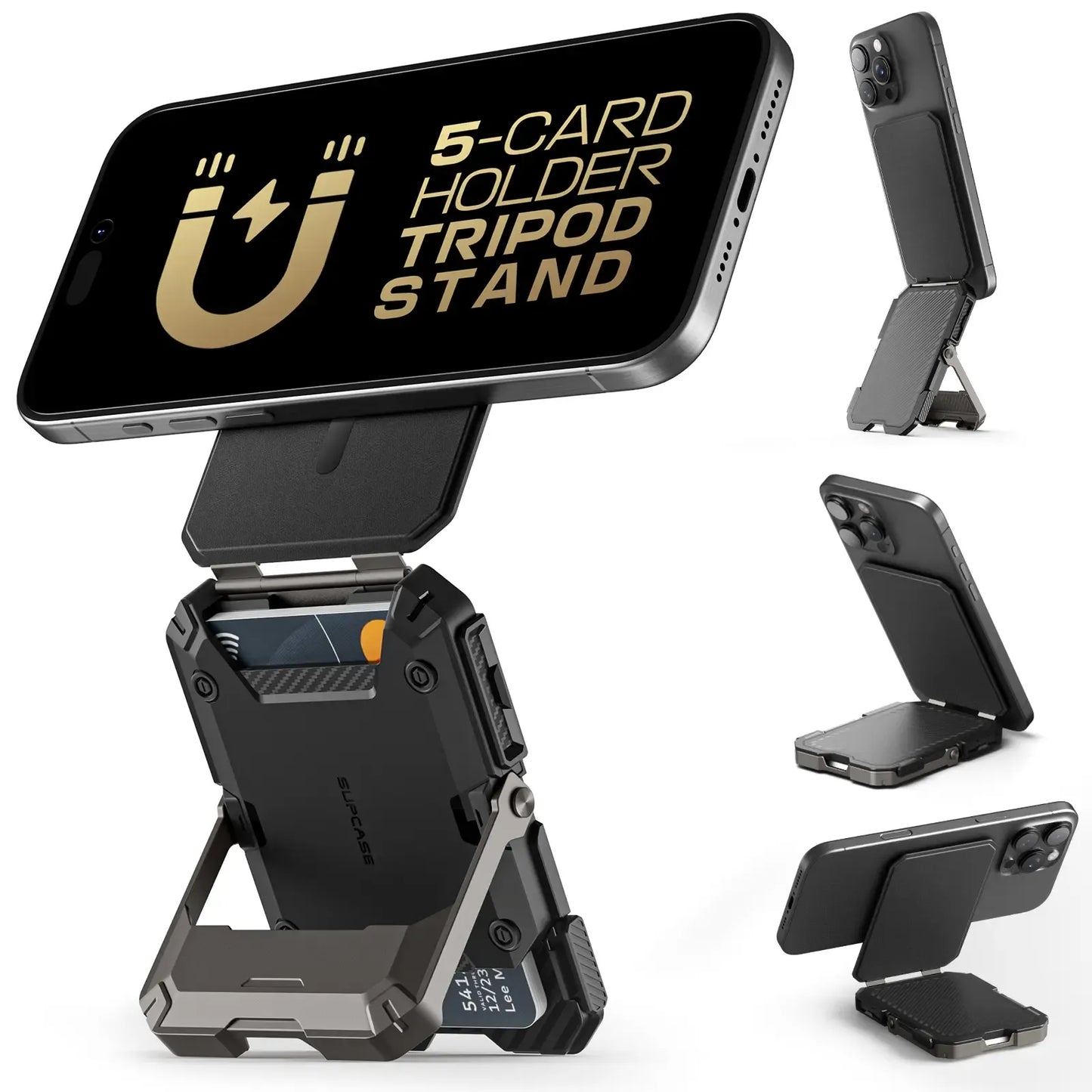 Magnetic Phone Wallet with Stand