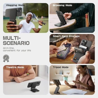 Magnetic Phone Wallet with Stand