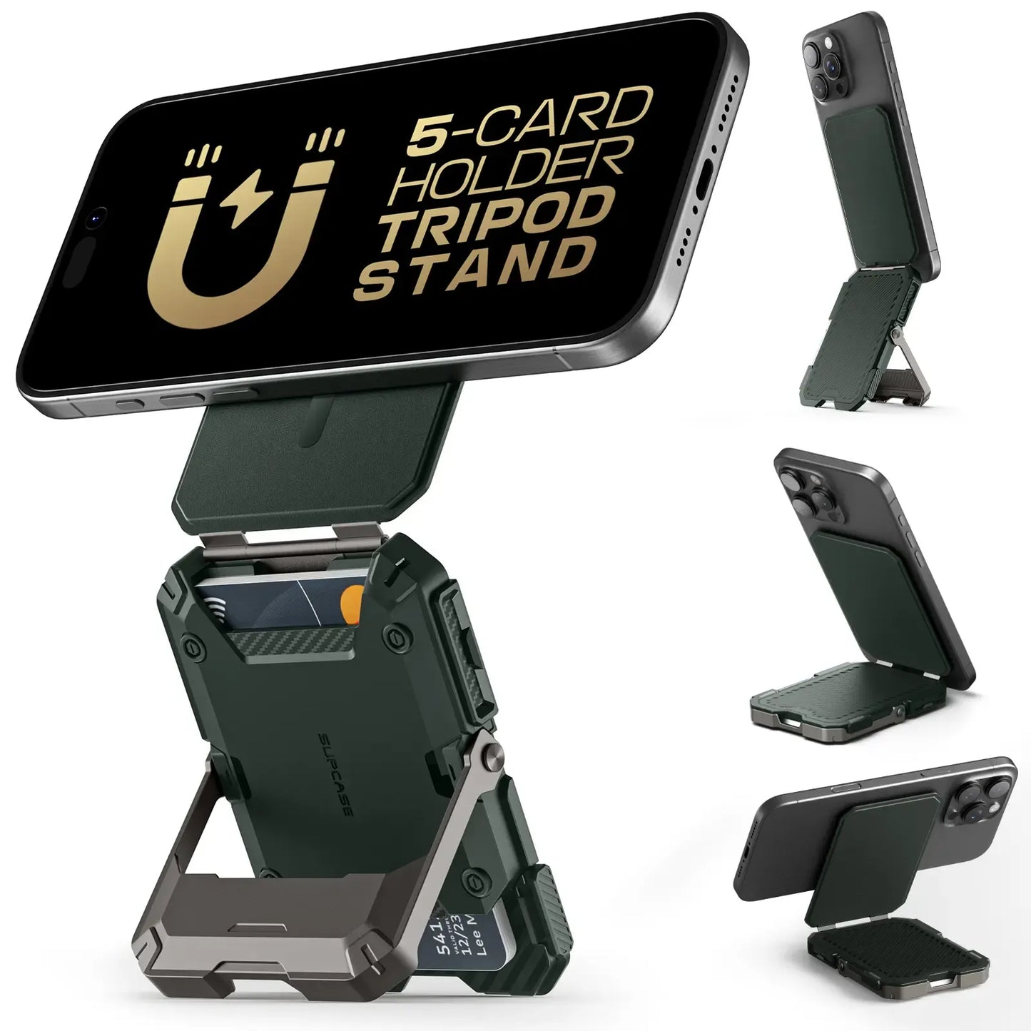 Magnetic Phone Wallet with Stand