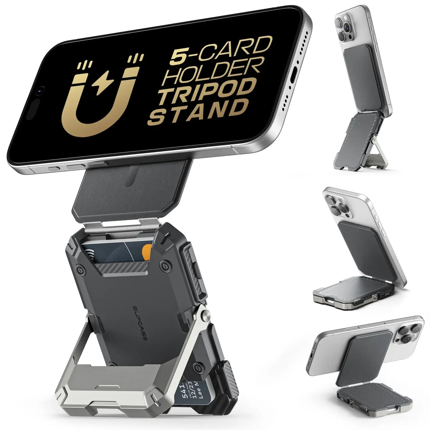 Magnetic Phone Wallet with Stand