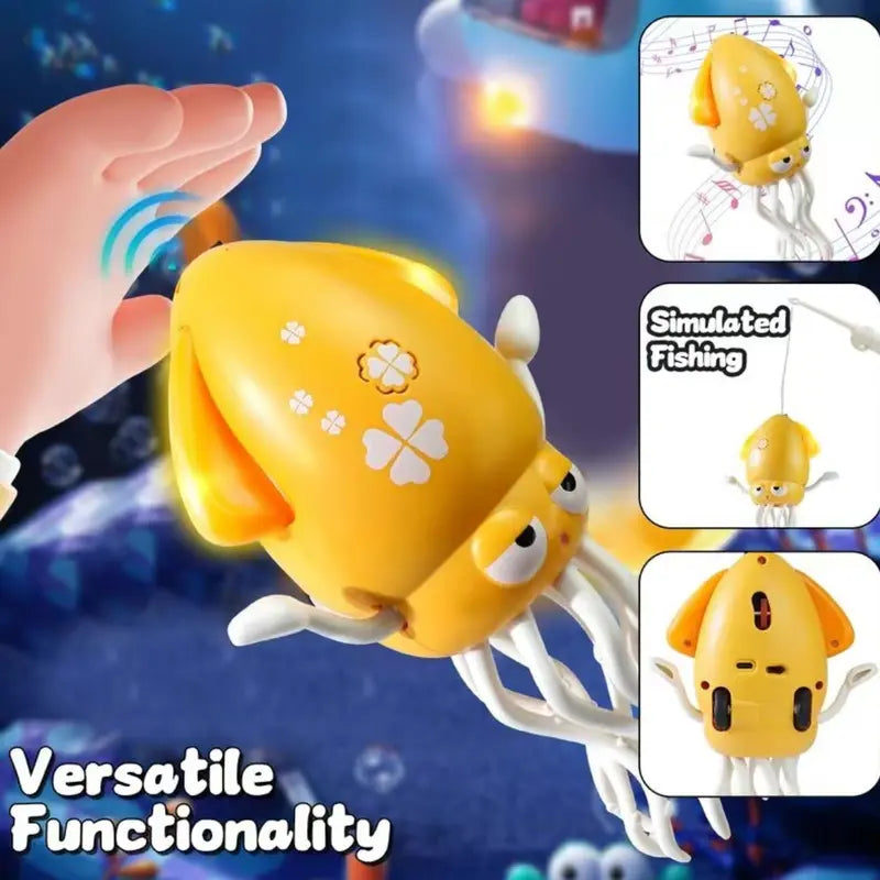 Light Up Dancing Squid Toy Music Interactive Kids Sensory Toy