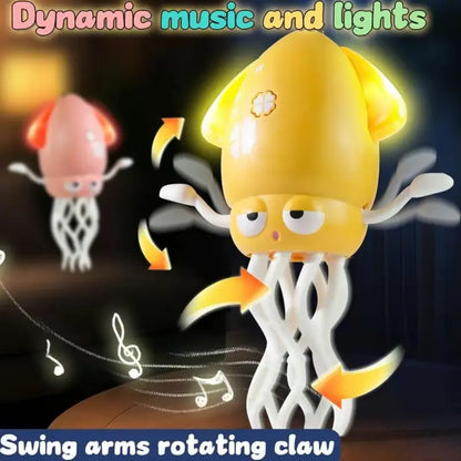 Light Up Dancing Squid Toy Music Interactive Kids Sensory Toy