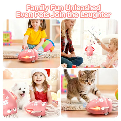 Light Up Dancing Squid Toy Music Interactive Kids Sensory Toy