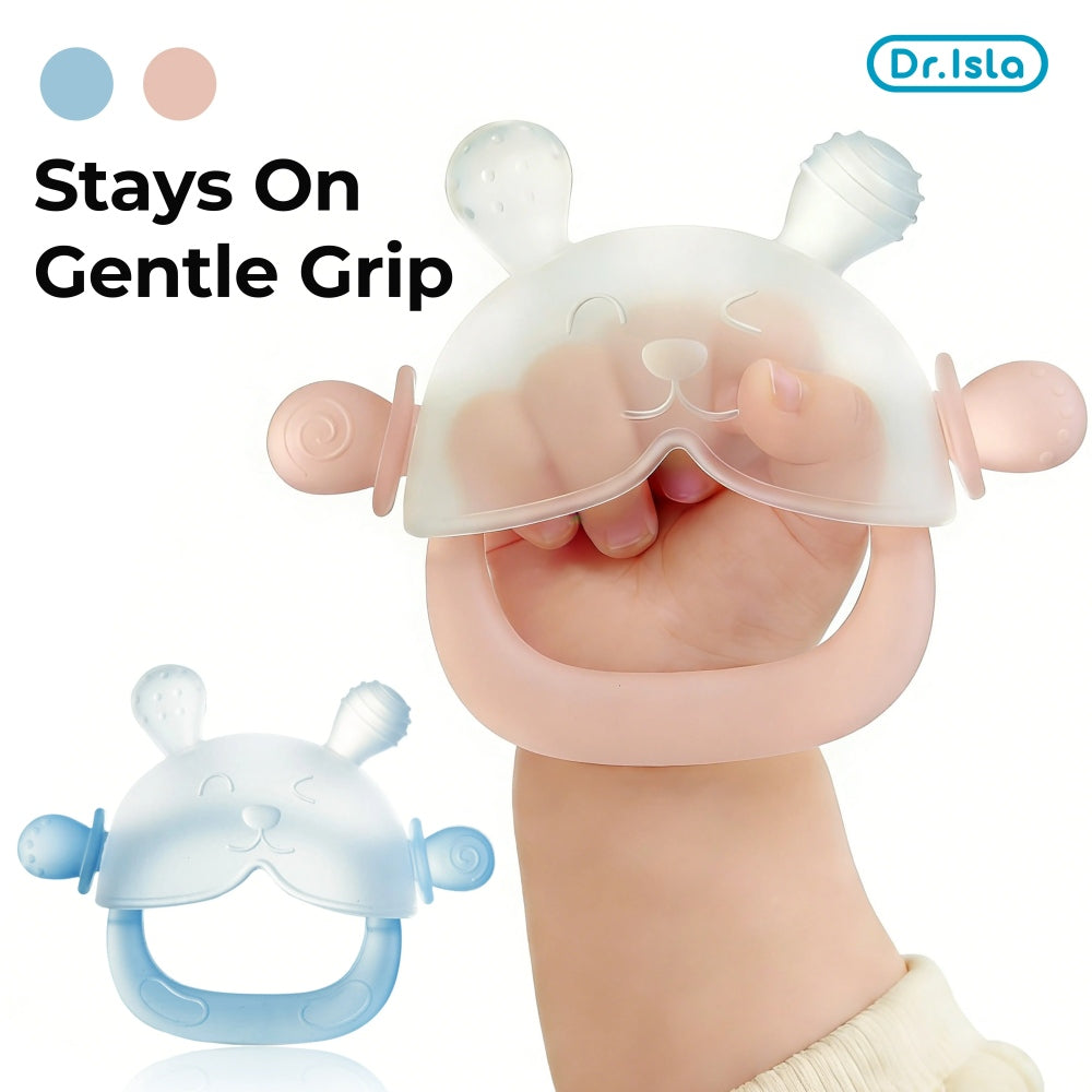Bunny Silicone Baby Teether Mitten