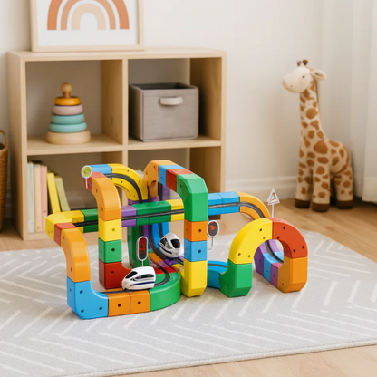 3D STEM Train Track Building Blocks