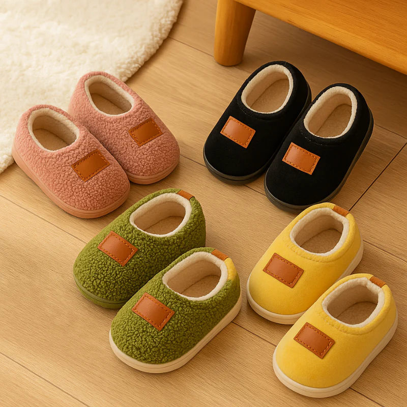 Cute Warm Winter Kids Anti-Slip Slippers