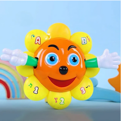 Electric Rotating Flower Car Toy with Music & LED Lights