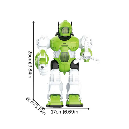 Light-Up Walking Robot Toy with Action Blaster