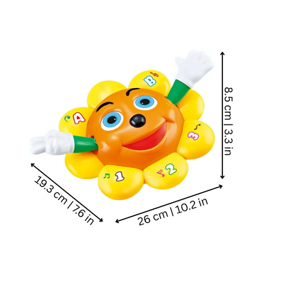 Electric Rotating Flower Car Toy with Music & LED Lights