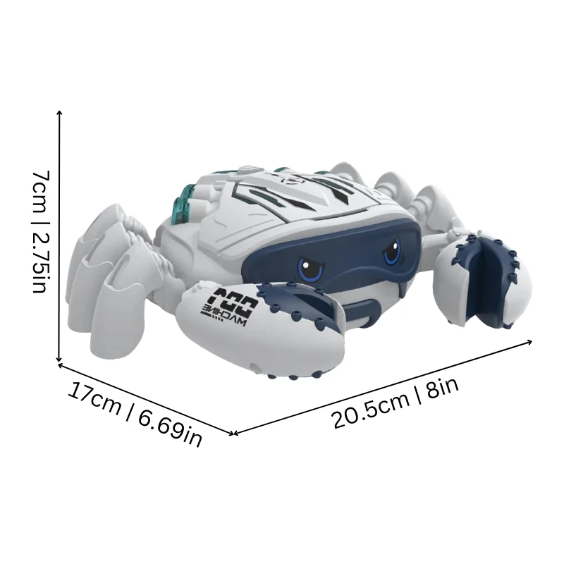 Interactive Dancing LED Mist Crab Toy for Children