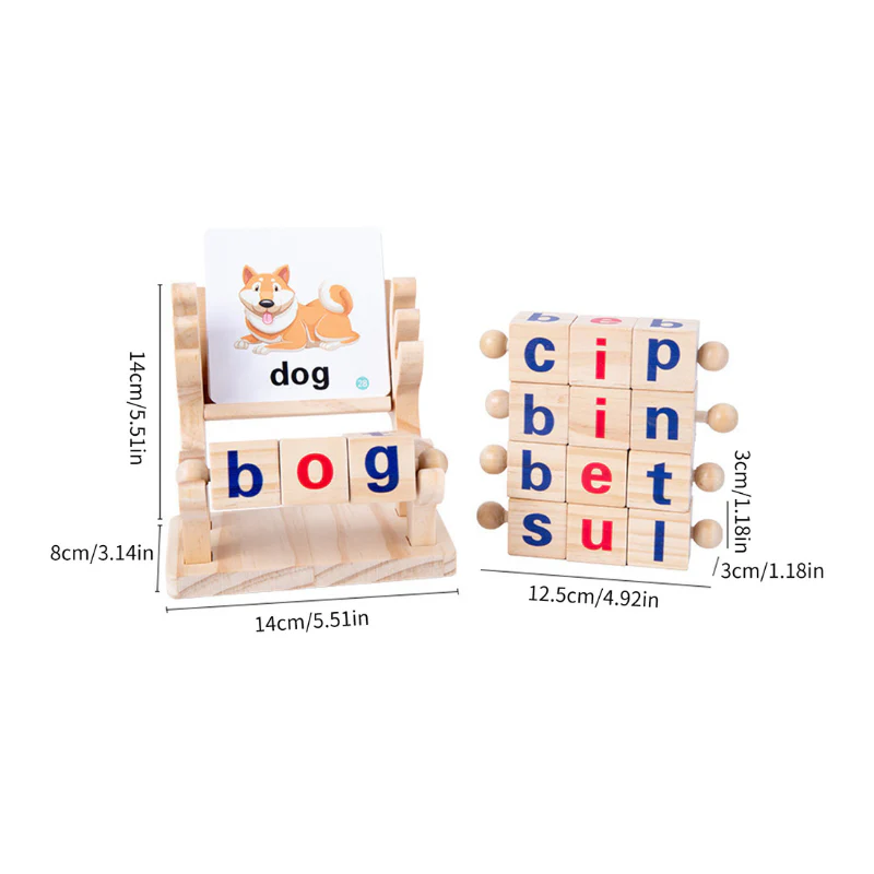 Wooden ABC Blocks for Interactive Learning