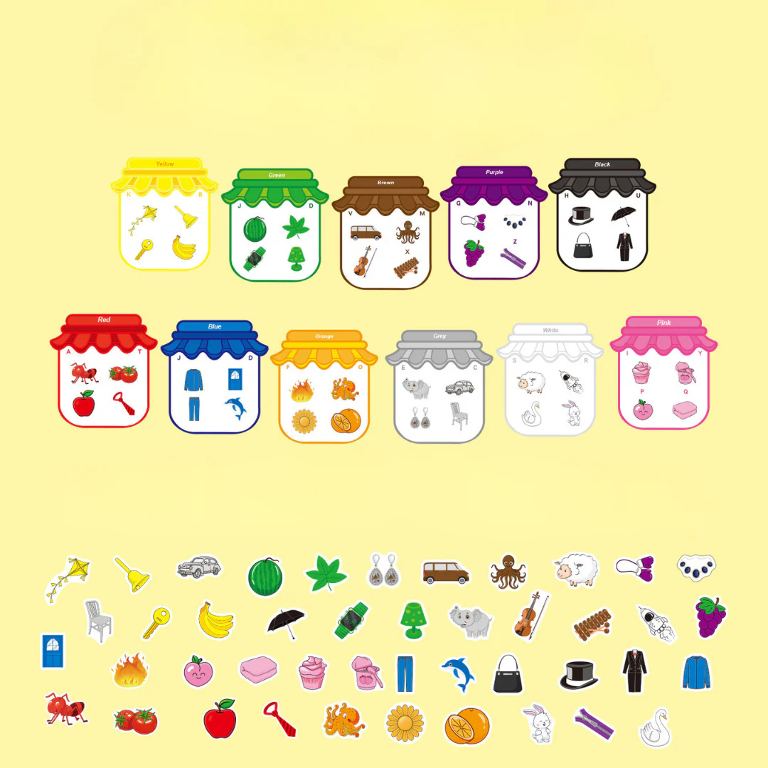 Montessori Magnetic Stickers for Creative Learning