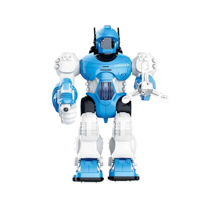 Light-Up Walking Robot Toy with Action Blaster